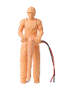 CONSTRUCTION WORKER WITH JACKHAMMER (UNPAINTED)