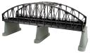 2-Track Steel Arch Bridge Black